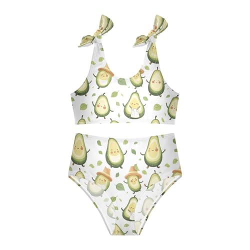 Wusikd Cute Avocado Girls Swimsuits Two Piece Swimwear Bikini Set for for Girls Size 3T3