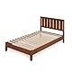ZINUS Vivek 30 cm Deluxe-Plattformbettrahmen aus Holz mit Kopfteil | Holzlattenunterstützung | Für Erwachsene, Kinder, Jugendliche | Einfache Montage | 90 x 200 cm | Antik-Espresso