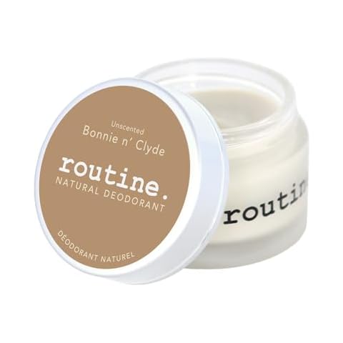 Routine Natural Deodorant Bonnie N' Clyde (Unscented) Deo Jar | 2 Fluid Oz. Natural Deodorant | Aluminum Free Natural Deodorant For Women & Men (Cream Jar Formula) Cover
