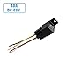 uxcell JD-2912 4 Pin DC 48V 40A Universal Car Vehicle Motor Fuse Relay Switch Power with 4 Harness