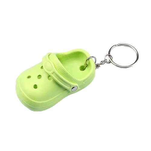 MPK DIY mini hole shoe keychain is a refreshing and summer getaway making it a unique pendant keychain gift. (cyan(A single shoe))