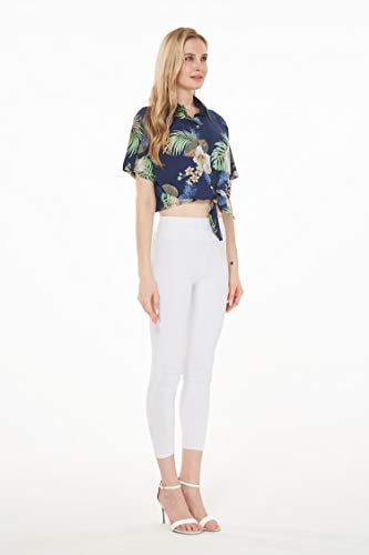 Image of Matchable Family Hawaiian Luau Men Women Girl Boy Clothes in Pineapple Garden Navy