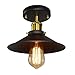 Produktbild Umbrella Deckenleuchte Semi Flush Mount Leuchte Retro Industry Single Kopf Little Black Rock Deckenleuchte Edison Vintage Barn Light[Energieklasse A++]