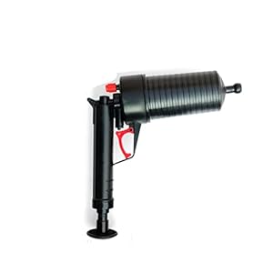 Toiletten badkamer keuken reinigingskit toilet bagger baggerplug luchtpomp blokkering remover afvoerreiniger riool gootsteen plunjer /1342 (Color : Black)