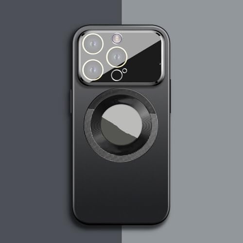 Coque de luxe en verre mat pour iPhone 15 Plus avec protection d'objectif