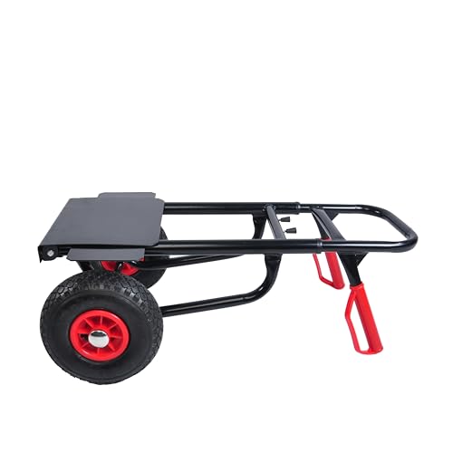 Carretilla de mano resistente con ruedas de goma 10 pulgadas miniatura 7