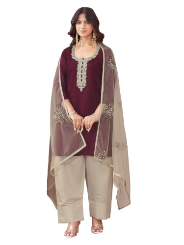 Image of Womanista Farshi Salwar Suit for Women| Farsi Kurta Set with Dupatta