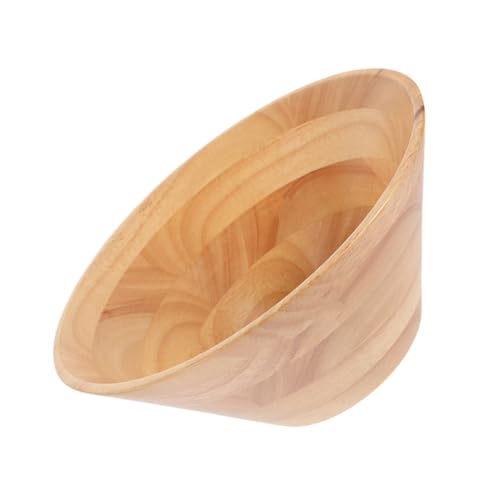 Artibetter Ciotola in Legno Grande capacità per Servire e Mescolare Scodella Naturale Robusta e Leggera con Fondo Spesso per Insalate Dessert e Frutta
