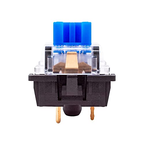 Image of OUTEMU Blue Switches 3-pin Tactile Clicky 50gf - DIY Replacement for Mechanical Gaming Keyboard - 20 Pack with 1 Switch Puller