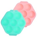 CONGARTENO 2 Stück Teiliges Silikon Kuchenform Hohlige Runde Zylinderform für Schokolade und Kekse...