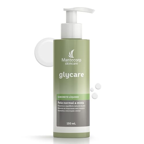 Sabonete Líquido Facial Glycare - 150ml - Limpeza Suave e Ação Hidratante - Ajuda a Reduzir o Brilho - Mantecorp