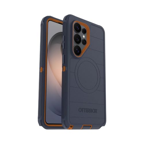 Image of OtterBox Samsung Galaxy S26 Ultra (Only) - Defender Series Case - Navy Canyon (Blue & Orange) - Tough - Rugged & Durable - Samsung Galaxy Phone Case with Magnets