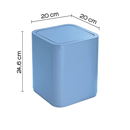 Gedy G-Seventy Paper Jetter, Measurements and Weight: 24.6 x 20 x 20 cm & 0.45 kg, Bathroom Bin in Thermoplastic Resins - Image 2