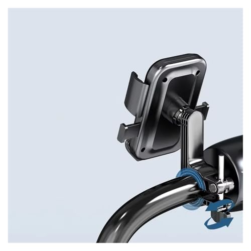 Support plaque navigation GPS moto rotatif compatible iPhone et Xiaomi