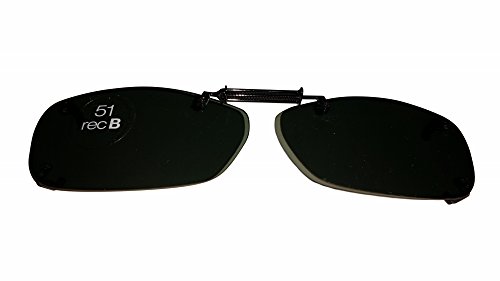 Solar Shield Polarized Clip On Sunglasses 51 Rec B