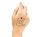 Classroom Temporary Tattoos/For Schools - Maths - ASL - Science - STEM/Educational Supplies/Skin Safe/Removable (ASL - I Love You 48pk)