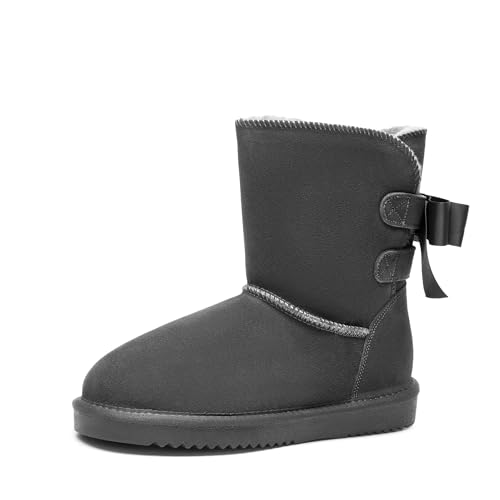 DREAM PAIRS FuzzyChic Suede Snow Booties
