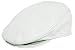 PEBBLEDCOWHIDE LEATHER FINE IVY DRIVER CAP MADE IN USA VARIOUS COLORS (L/XL (7-1/4 - 7/-3/8), WHITE)