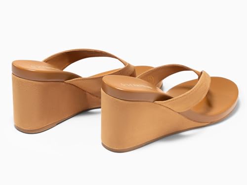 Image of Coutgo Womens Wedge Heels Sandals Platform Flip Flops Slides Slip On Summer Beach Shoes