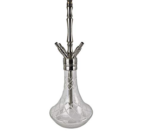 Efendi Sparkle moderne orientalische Shisha Wasserpfeife inkl Kaminaufsatz von Efendi mit Tonkopf – Bild 3