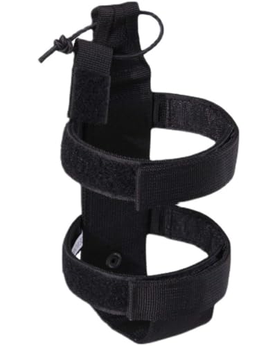 KGDUYC 1 pieza de cinturón portabotellas -portabotellas,cinturón para correr con botella para beber correa ajustable para botella para acampar y hacer senderismo (negro)