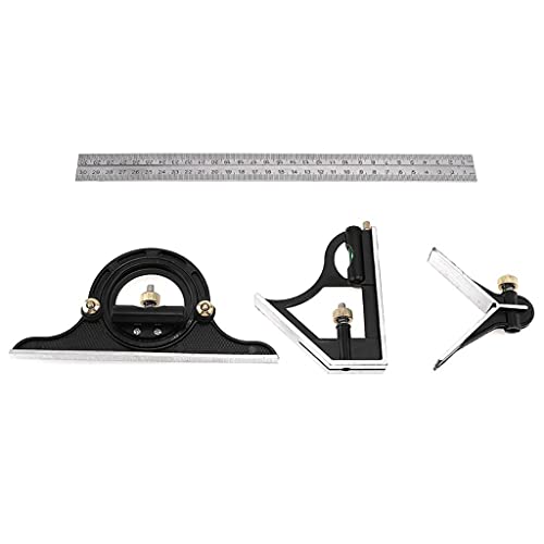 Regla Ajustable 3 en 1 con Transportador 300mm miniatura 5