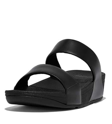 FitFlop Women's Lulu Platino Leather Slides