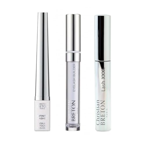 Christian Breton Lash Lover’s Bundle – Includes Lash Serum, Eyelash Primer & XXXL Fiber Mascara – Conditioning Peptides, Ophthalmologist-Tested & Made in France