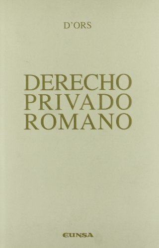 Derecho privado romano (Manuales (Universidad de Navarra. Facultad de Derecho))