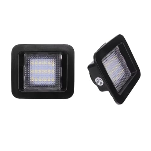 Ksjosji Luz de Matrícula Para Ford Para F150 2015 2020 Para Ford Para Raptor T10 2017 2020 Xenón Blanco 3W Completas Luz LED Matrícula Luces de Placa del Auto