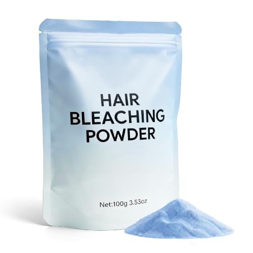 Hair Bleach Powder, Professional Lightening Bleach for Hair, Strong & Gentle Bleach Powder for Hair, Up to 8 Levels of Lift for Hair Highlights(100g/3.53oz)