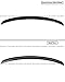 Syon Auto FITS 2017-2022 AUDI A5 S5 SPORTBACK 4DR GLOSSY BLACK DUCKBILL REAR TRUNK SPOILER