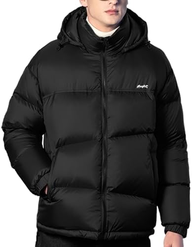 ZVX Goose Down Jacket, Warm and Soft Goose Down Jackets Men,Waterproof Windproof Unisex Down Jacket