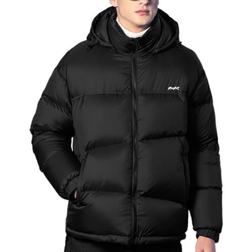 Goose Down Jacket, Warm and Soft Goose Down Jackets Men,Waterproof Windproof Unisex Down Jacket