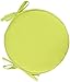 ERZHU Stuhlpolster Stuhlpolster 2er-Pack Runde Restaurantstuhlkissen,mit Bändern Universal-Sitzkissen Indoor Outdoor Kissen Garten Küchenstuhlkissen(Color:Yellow,Size:30x30cm(12x12in))