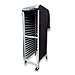 Bakery Food Pan Sheet Rack Cover – Heavy Duty PVC Vinyl Zippered Bun Pan Rack Cover – Long-lasting Use Durable Cover with 2 Zippers – Made in USA (All Sides Black, 23