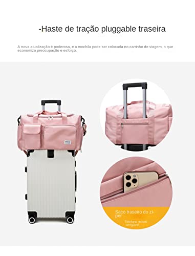 LuckyWin bolsa academia feminina bolsa de ombro feminina bolsa para viagem mala de mão bolsa transve