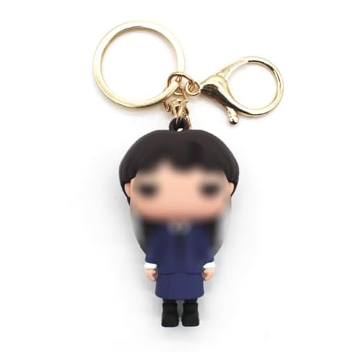 Tomicy Miercoles Llavero wed. Llavero de Dibujos,Silicone Llavero de Figura Bolsa Colgante Llavero de Coche para Fan Niños,Película Periféricos Cumpleaños Vacaciones Regalos