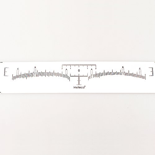 Melleco 50Pcs Disposable Eyebrows Rulers Stickers Makeup Tattoo Shaper Measure Tool #TOP2