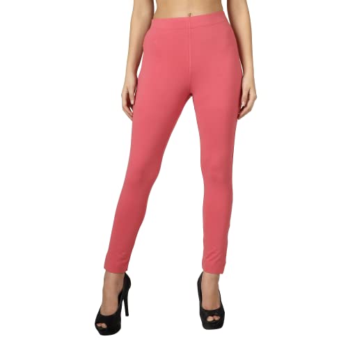 Image of ON&ON Women's Cotton Stretchable Slim Fit Straight Pants Trouser for Casual Wear and Office Wear