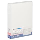 ハクバ (HAKUBA) ポケット式 アルバム ビュートクリア [2Lサイズ80枚 ホワイト] 写真収納 ポケット式 サックケース付 フォトアルバム ABTC-2L80WT 4977187536355