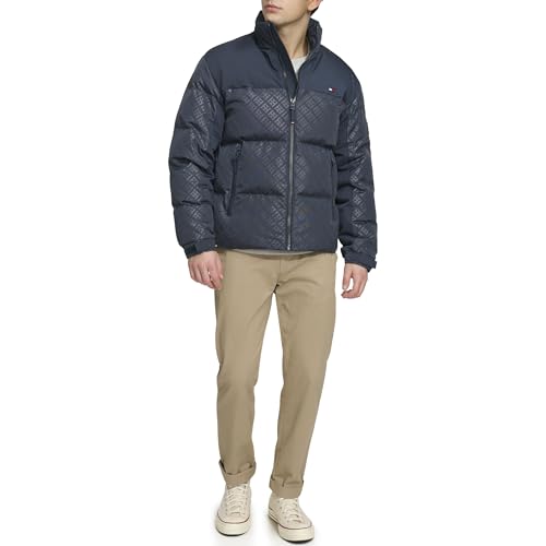 Image of Tommy Hilfiger Men's Mixed-media Puffer Jacket
