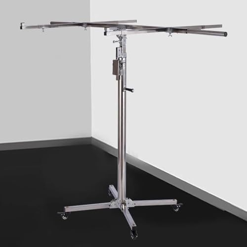 Drywall Lifter Panel Hoist Dry Wall Rolling - Heavy Duty Drywall Lifts Labor Saving Arm Jack - Drywall Lifter Hand Tool For Home, Commercial Use - Plasterboard Lifter(H 4m/13.1ft+Rolling Wheels)