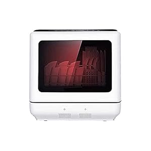 Volautomatische Vaatwasser Compact Draagbaar Aanrecht, Met 6 Couverts En Bestekmand, Led-Display, Explosieveilig Paneel…