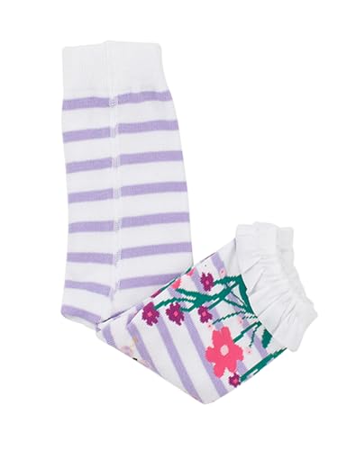 Image of RuffleButts Baby Girls Patterned Footless Ruffled Tights - Ruffle Tights | For Female Infants And Toddlers, Everyday Wear, Special Occasion Outfits, Layering Essential