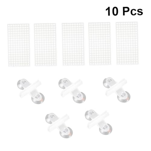 OUNONA 10個 水槽分離板 水槽キット 水槽の水替え器具 水槽用エアーポンプ 水族館の水槽の仕切り スポンジフィルター 仕切り付きの木枠 水槽 板 魚の分離プレート Black