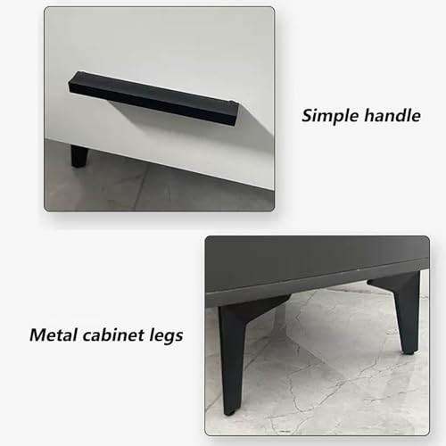 Grande table d'appoint avec rangement rustique et 2 tiroirs de chambre en métal