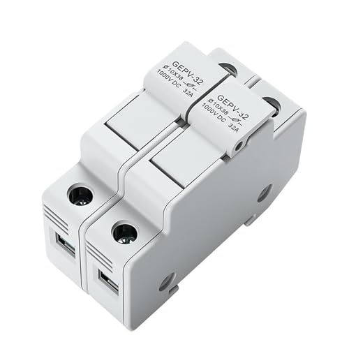 Porte-fusible DC parallèle contre les surcharges de tension solaire PV 1000V sur base 1P 2P
