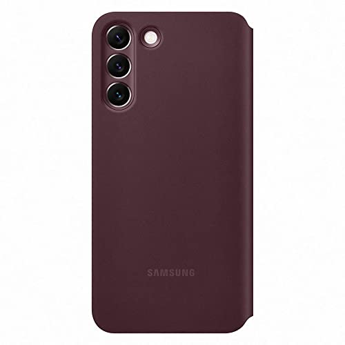 Etui Folio Smart Clear View pour Samsung S22+ Bordeaux