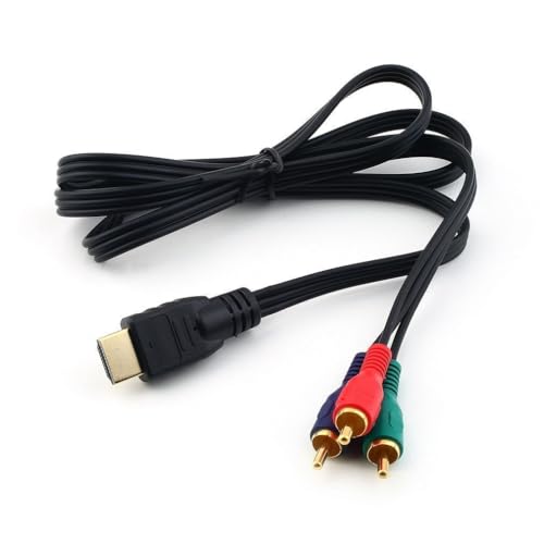 Huyhuyhuy Tool Part for HDMI to 3 3- Video Component Contion Cable Cord Line